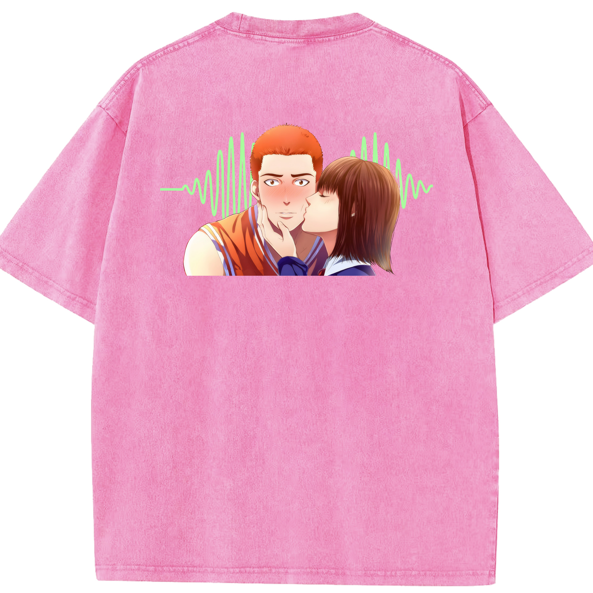 （画像用） SLAM DUNK／スラムダンク 綿100% ヴィンテージ風 半袖Tシャツ（背面プリント）